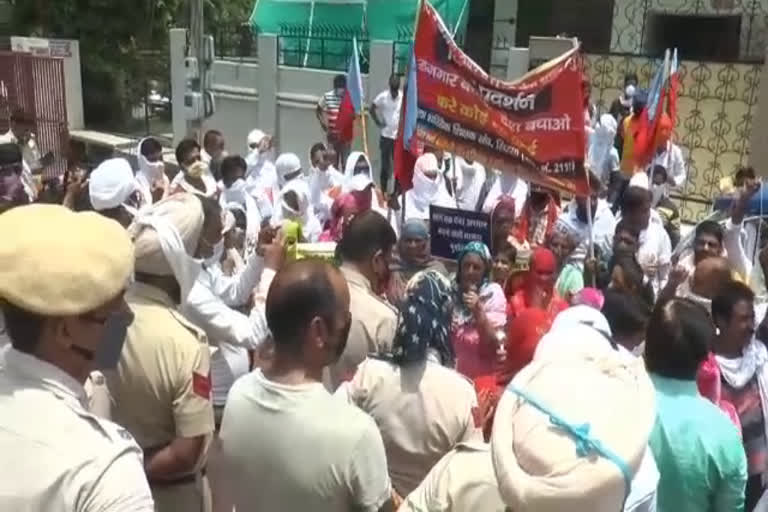 pti teachar protest in sirsa