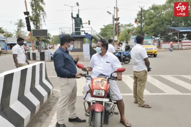 அரியலூரில் முககவசம் அணியாதோருக்கு அபராதம்