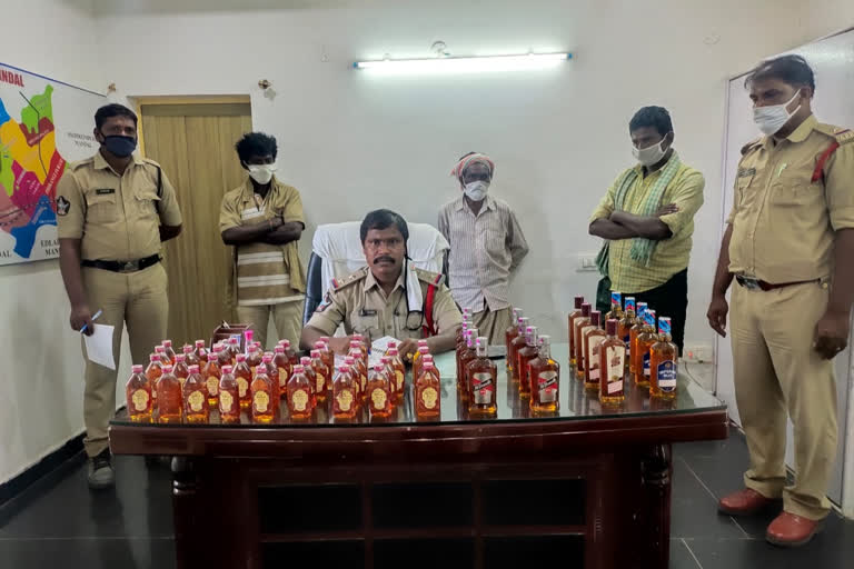 Firangippuram police raid Telangana liquor