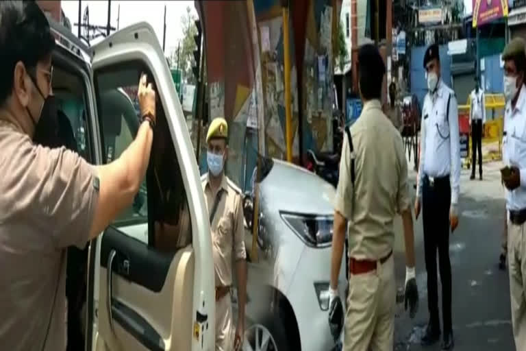 double challan in ghaziabad due to violation of lockdown