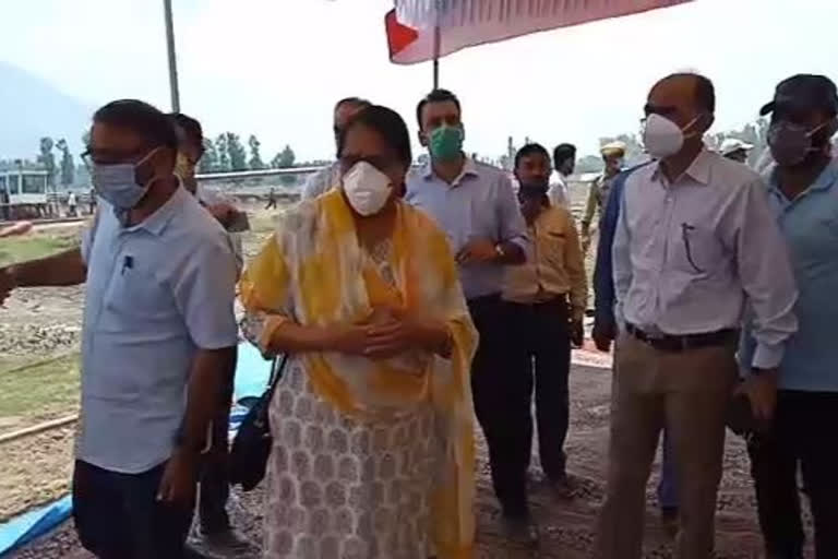 sarita chauhan reviewed the ongoing work on wular lake