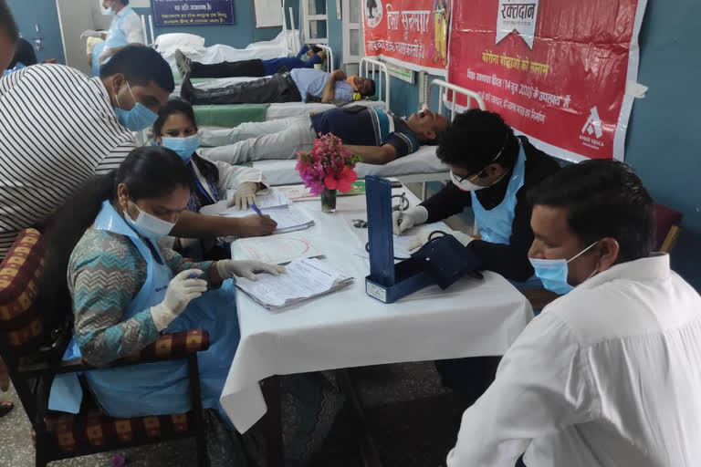 blood donation camp in Sundernaga