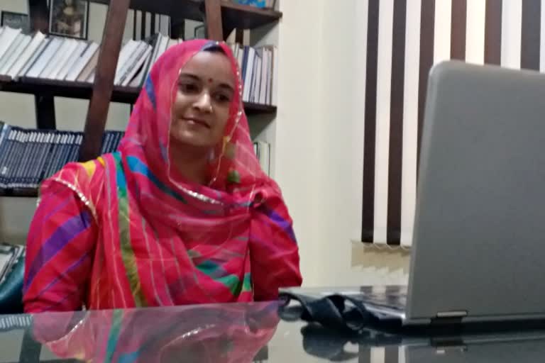 etv bharat news  Prabha Khaitan Foundation  Litterateur Saroj Deval Bithu  last webinar  rajasthani literature