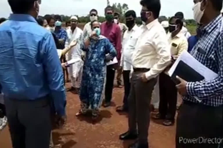 Sangareddy collector tour in Reginthal village observe the development works