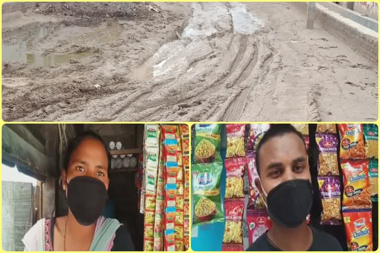 residents of tikri village facing problem of muddy road and water logging