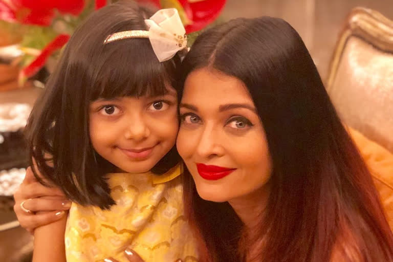 Aishwarya home isolation with daughter Aaradhya