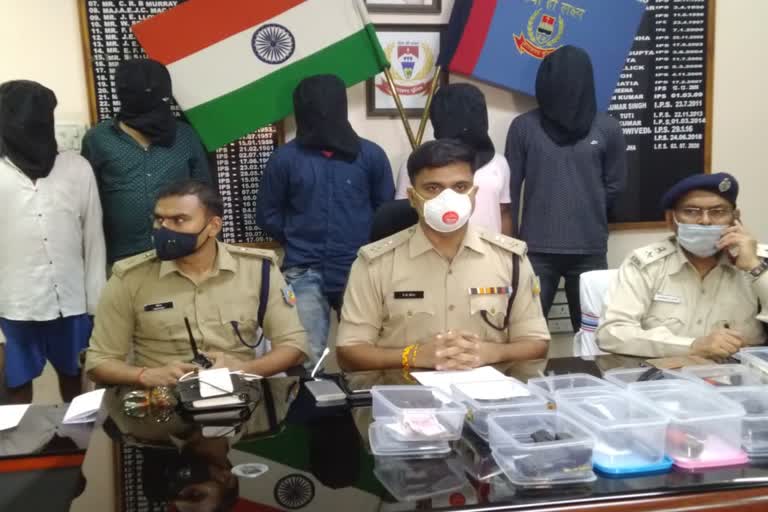 five criminals arrested by police in ranchi