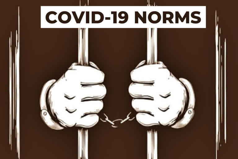 Noida  COVID-19 norms  COVID-19 pandemic  Violators arrested  കൊവിഡ് നിയന്ത്രണങ്ങൾ ലംഘിച്ചു  നോയിഡയിൽ 64 പേരെ അറസ്റ്റ് ചെയ്തു  കൊവിഡ് നിയന്ത്രണങ്ങൾ  violating COVID-19 norms