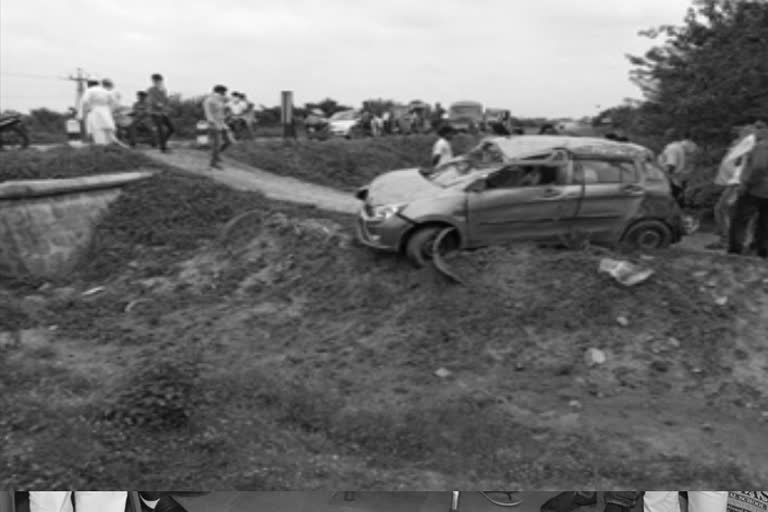 car accident near jaggayyapeta and people injured in krishna district