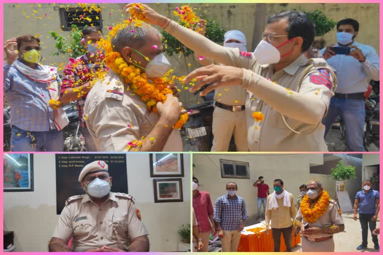 south delhi tigri police station sho rp meena return back after corona recovery