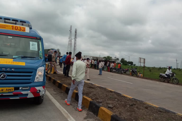 truck hits bike rider