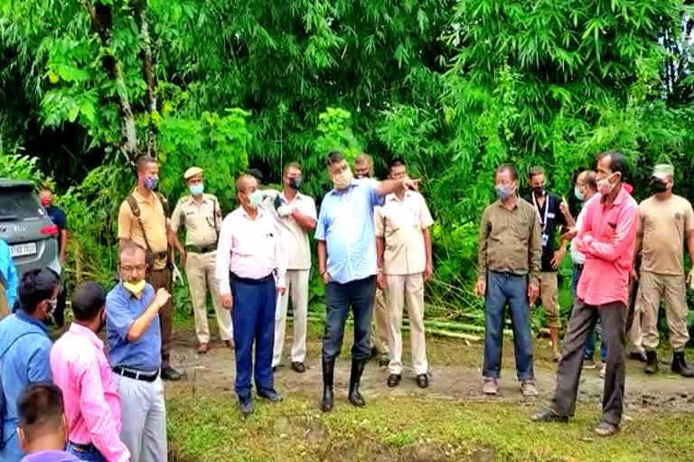 বেকী নৈৰ গৰাখহনীয়া অঞ্চল পৰিদৰ্শন বিটিচি শাসক ৰাজেশ প্ৰসাদৰ