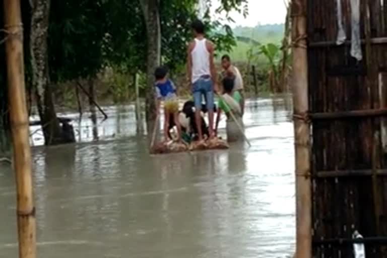 Flood at goreswar