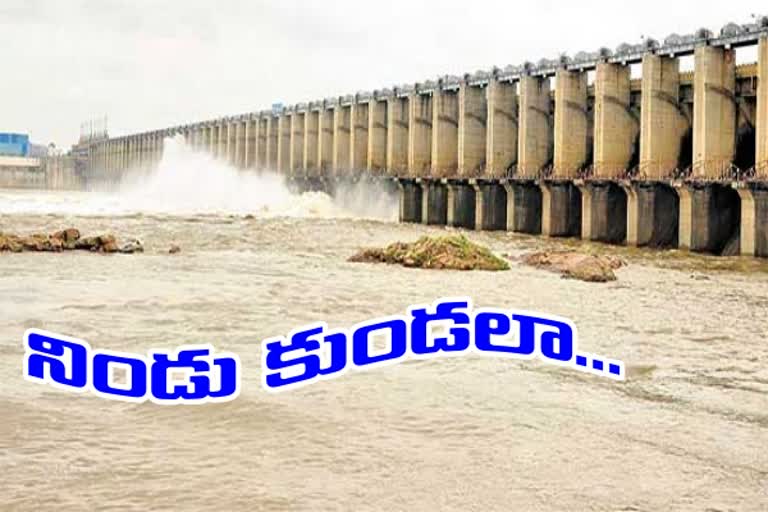 water level increasing in jurala reservoir