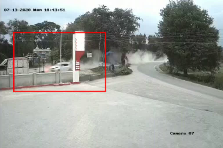 CCTV footage of Ramnagar accident