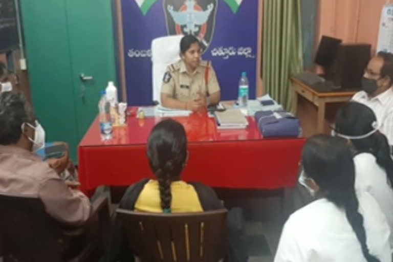 tamballapalli si sahadevi meeting with officers in chittoor district