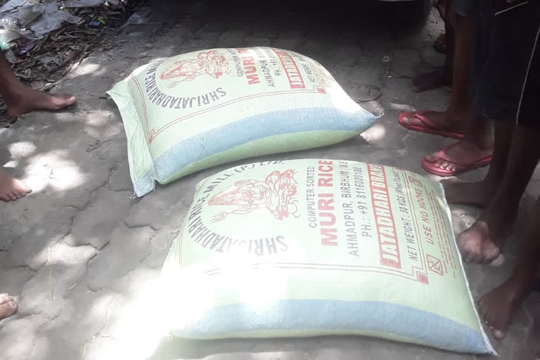 social welfare supply children food seized by public at sarukhetri