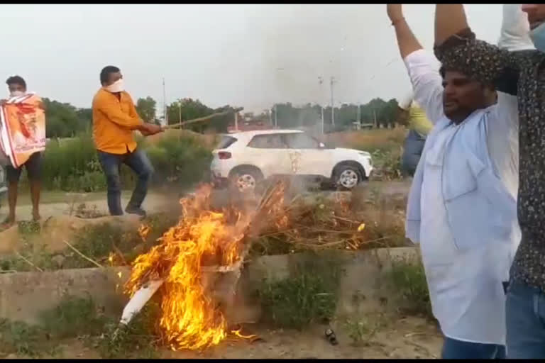 Gujjar Samaj, Ashok Gehlot's effigy burnt in support of Sachin Pilot