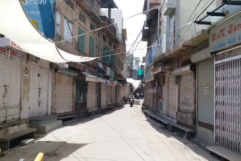 Shops closed in Nagaur, Nagaur Corona News