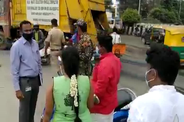 BBMP Marshall's class for those who came out to street in lockdown