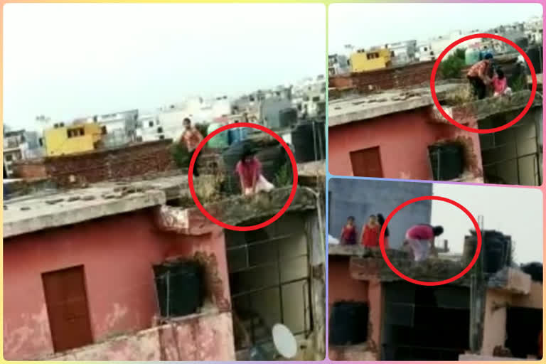 viral video of Girl tries to commit suicide in Ghaziabad