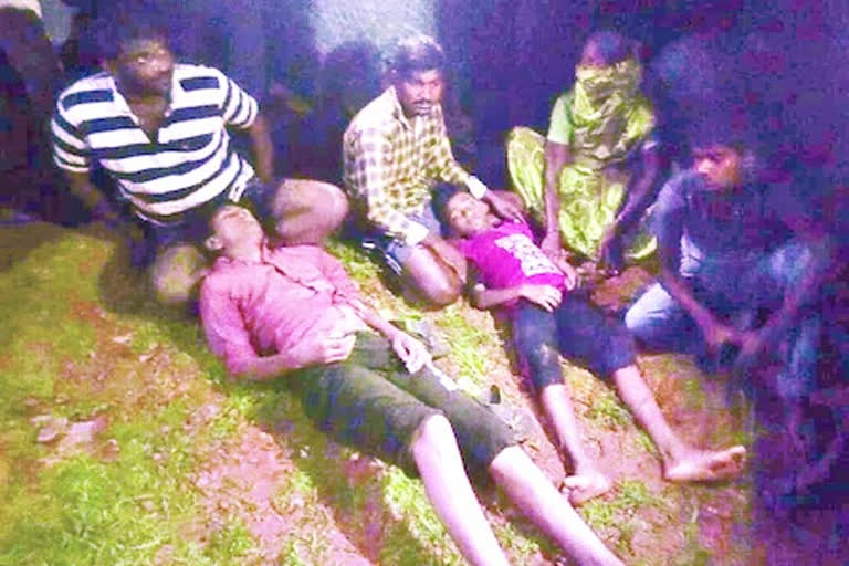 two children expired by falling in a quary pit at west godavari