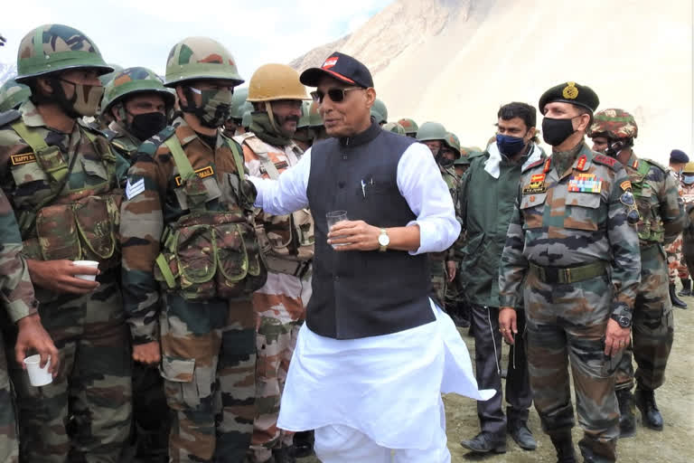 Rajnath Singh in Ladakh