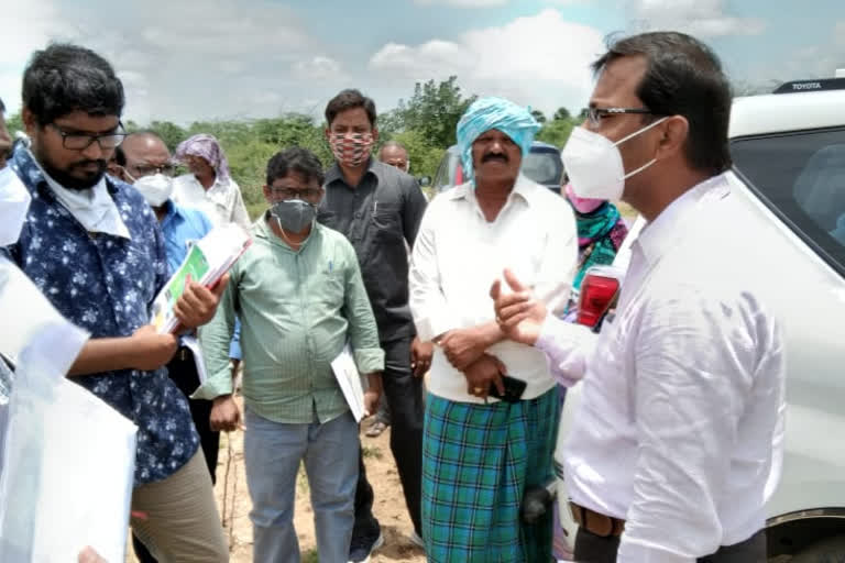 suryapet collector inspected farmer's platforms in district