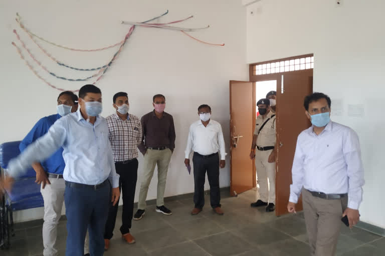 Collector inspected the places identified for covid Center