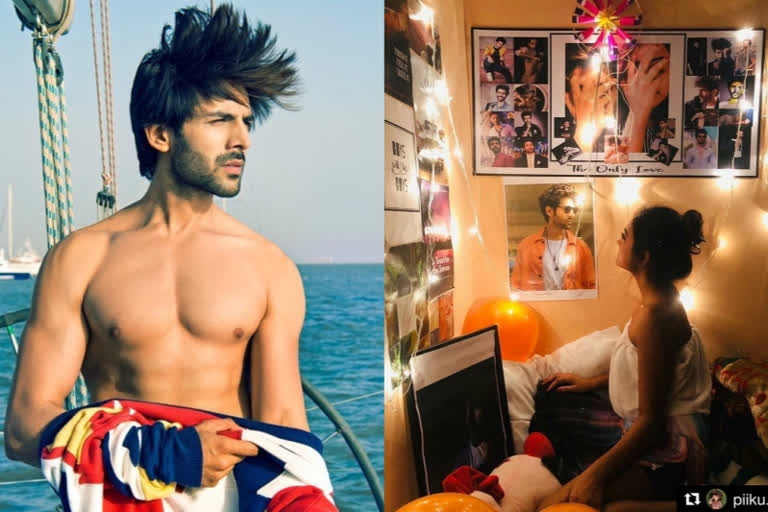 Kartik Aaryan to fan having his posters: This is surreal, magical