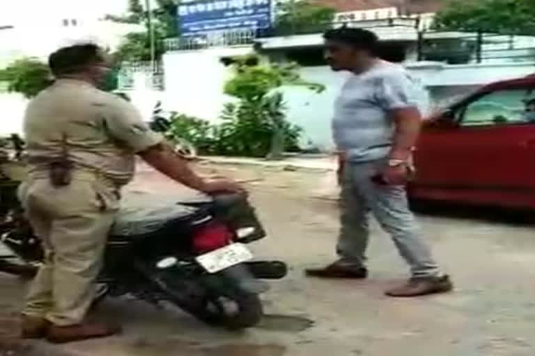 indecency with sub inspector in sitapur