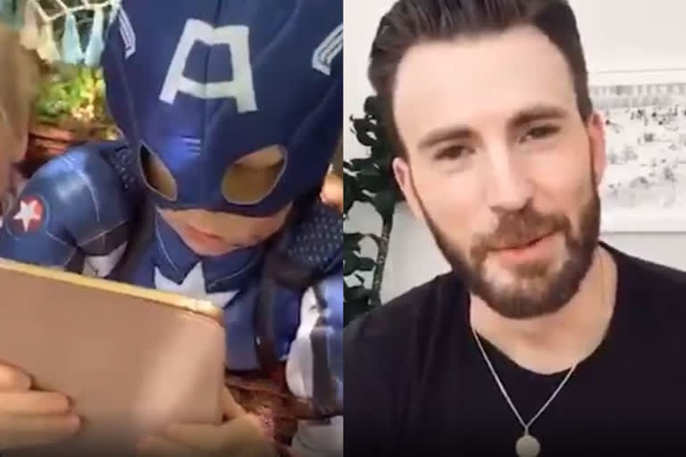 Chris Evans to gift Captain America shield to 6 YO who saved sister from dog attack