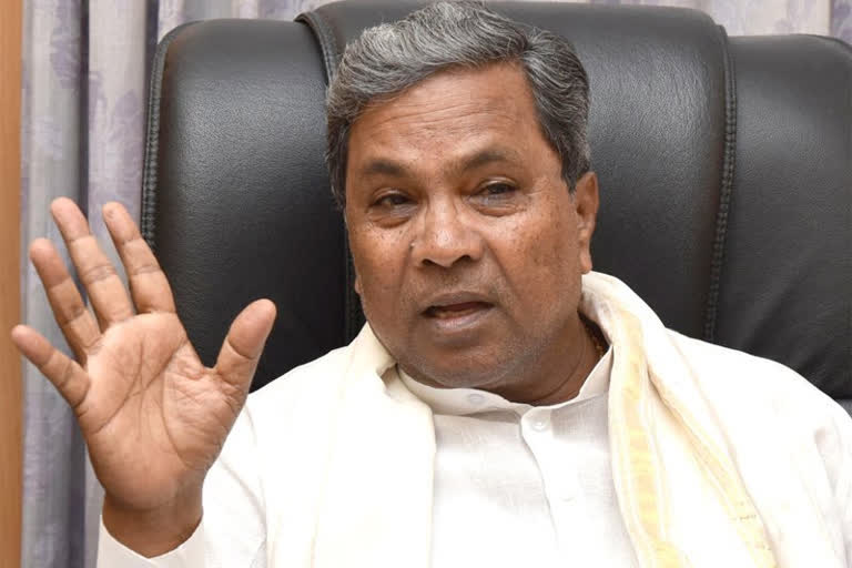 Opposition leader Siddaramaiah