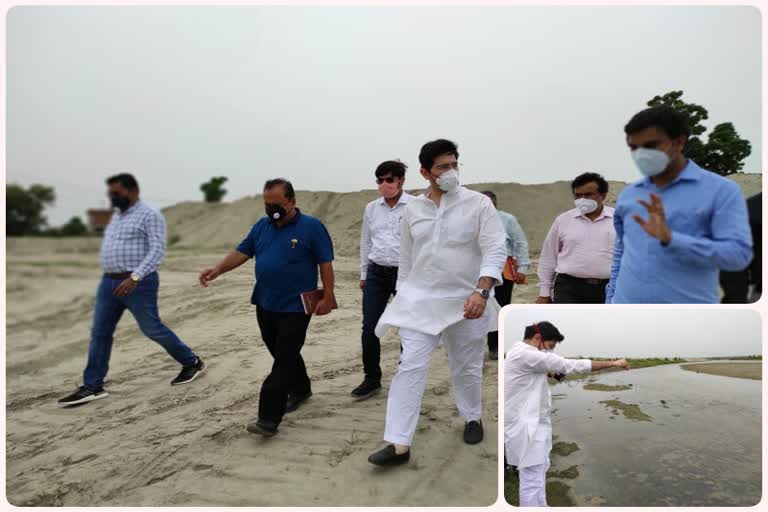 delhi jal board vc raghav chadda visit water promotion project