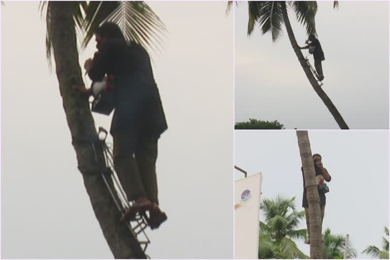 മലപ്പുറം വാർത്ത  പാലാത്തായി പീഡനക്കേസ് വാർത്ത  മലപ്പുറത്ത് അധ്യാപകന്‍റെ ഒറ്റയാൾ സമരം  അധ്യാപകന്‍റെ സമരം വാർത്ത  പാലത്തായി കേസ് വാർത്ത  malappuram news  palathayi case news  malappuram teacher protest  palathayi case updates