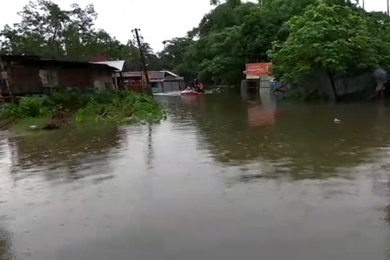 Bongaigaon town Flood SDRF resque