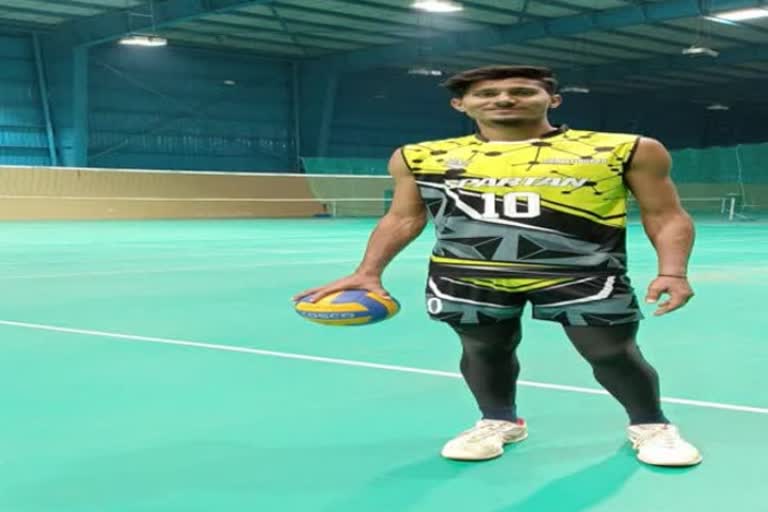 Volleyball player Ambar Kumar Pandey