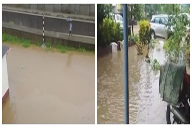 heavy rain sindhudurg, many premises are waterlogged