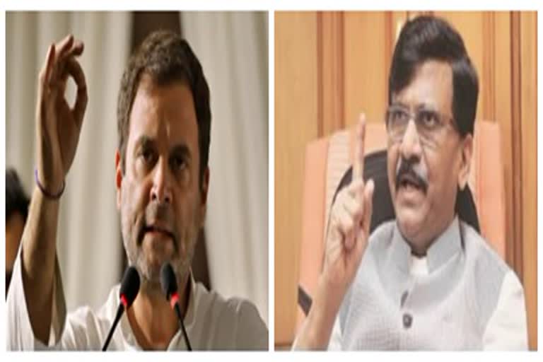 rahul gandhi-sanjay raut