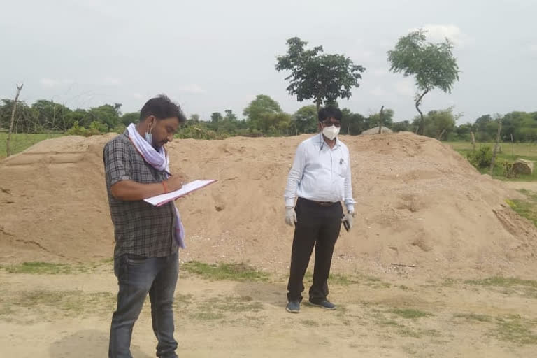 Illegal sand dump seized