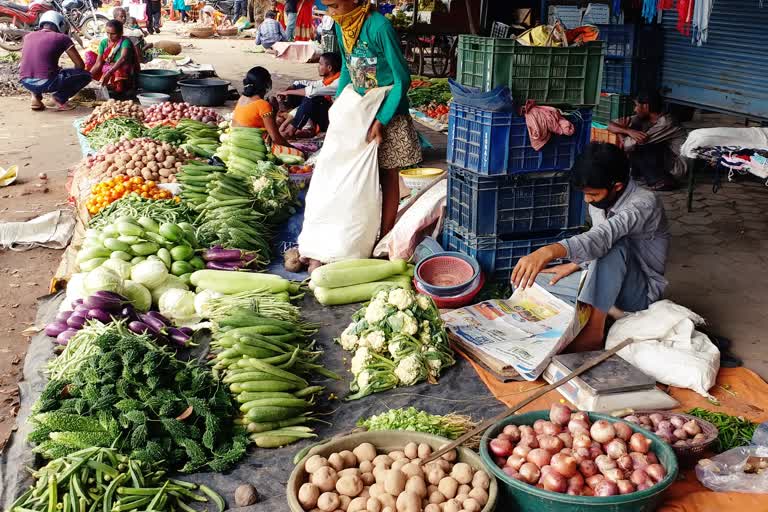 Inflation of vegetables during lockdown in Gumla