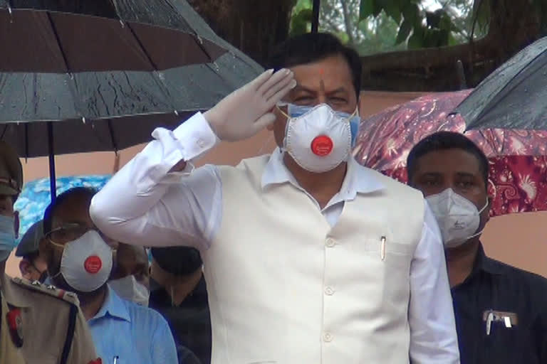 Chief Minister Sarbananda sonowal visit relief camp of south barpeta