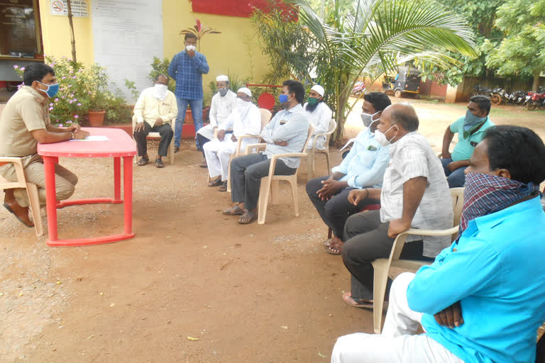 Bakreid festival background: Peace keeping  Meeting  In kushtagi