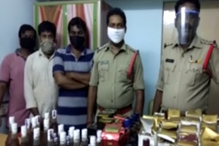 telangana liquor seized in guntur dst mandam