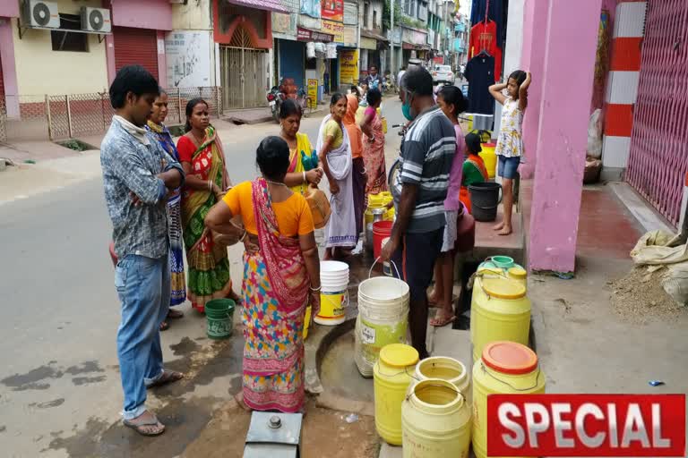 water crisis in jhalda