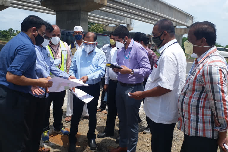 vijayanagaram joint collector visits bhogapuram airport terminal