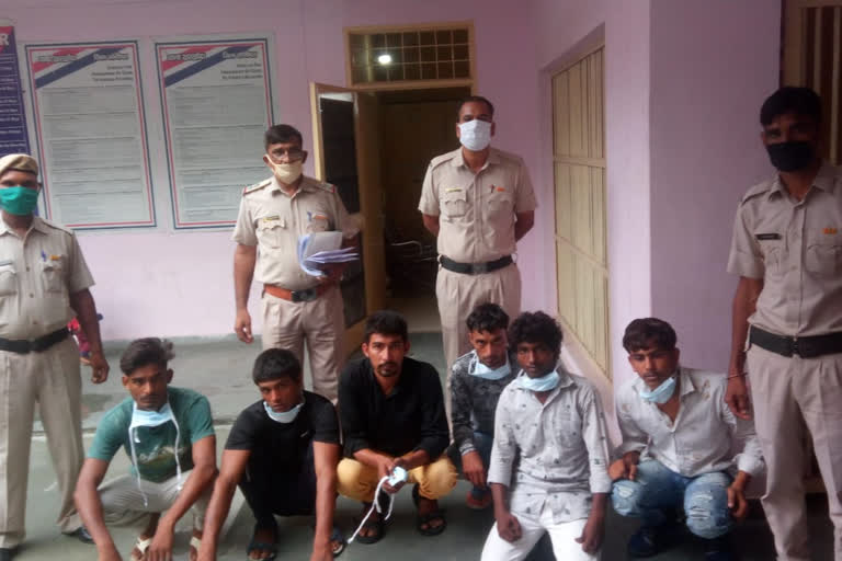 6 arrested for demanding 20 lakh ransom and murder attempt in kharkhoda