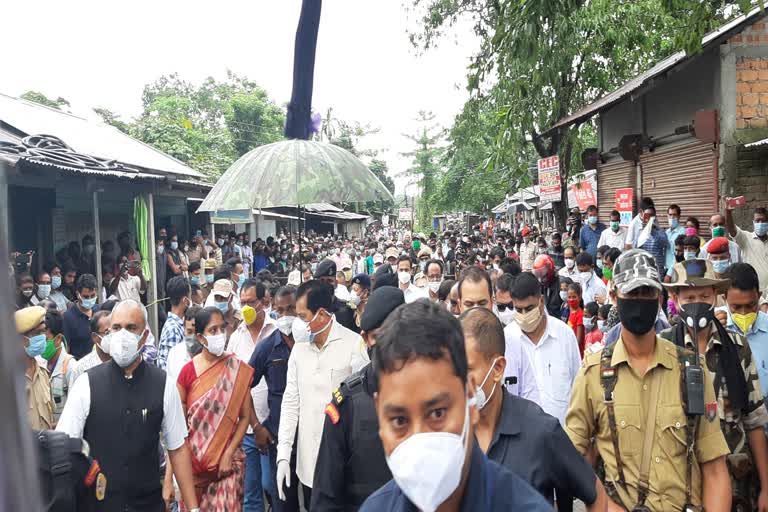 BONGAIGAON FLOOD AFFECTED AREA VISIT CM SARBANANDA SONOWAL