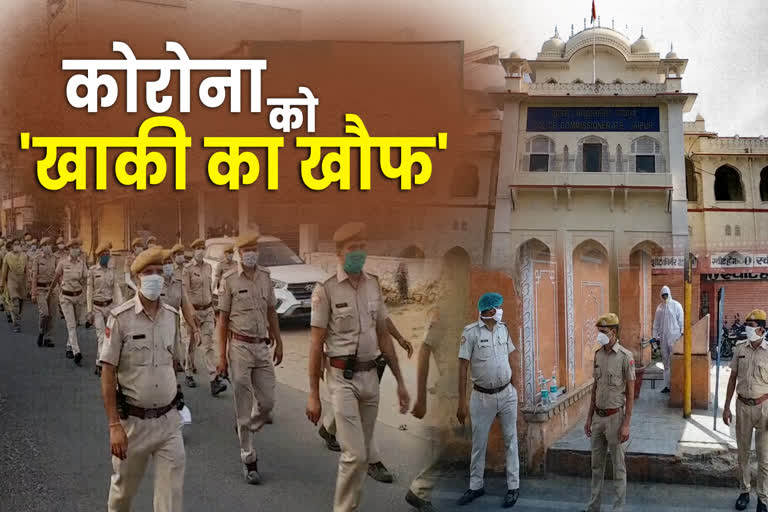 fighting  against corona, rajasthan police, राजस्थान पुलिस, कोरोना वायरस