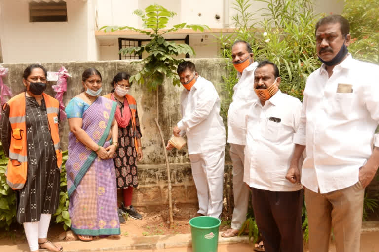 mla muta gopal participated in harithaharam program